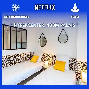  Apartment Le Forville : 400m Palais, Calme, Clim